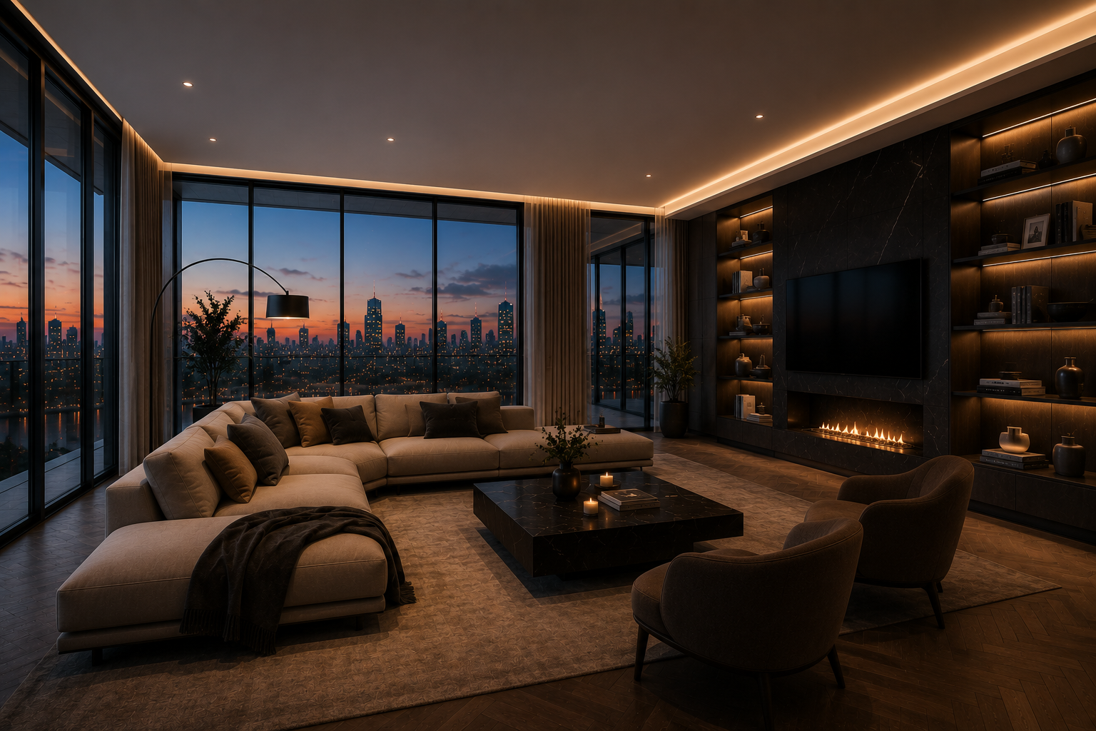 Modern Penthouse Interior visual 5