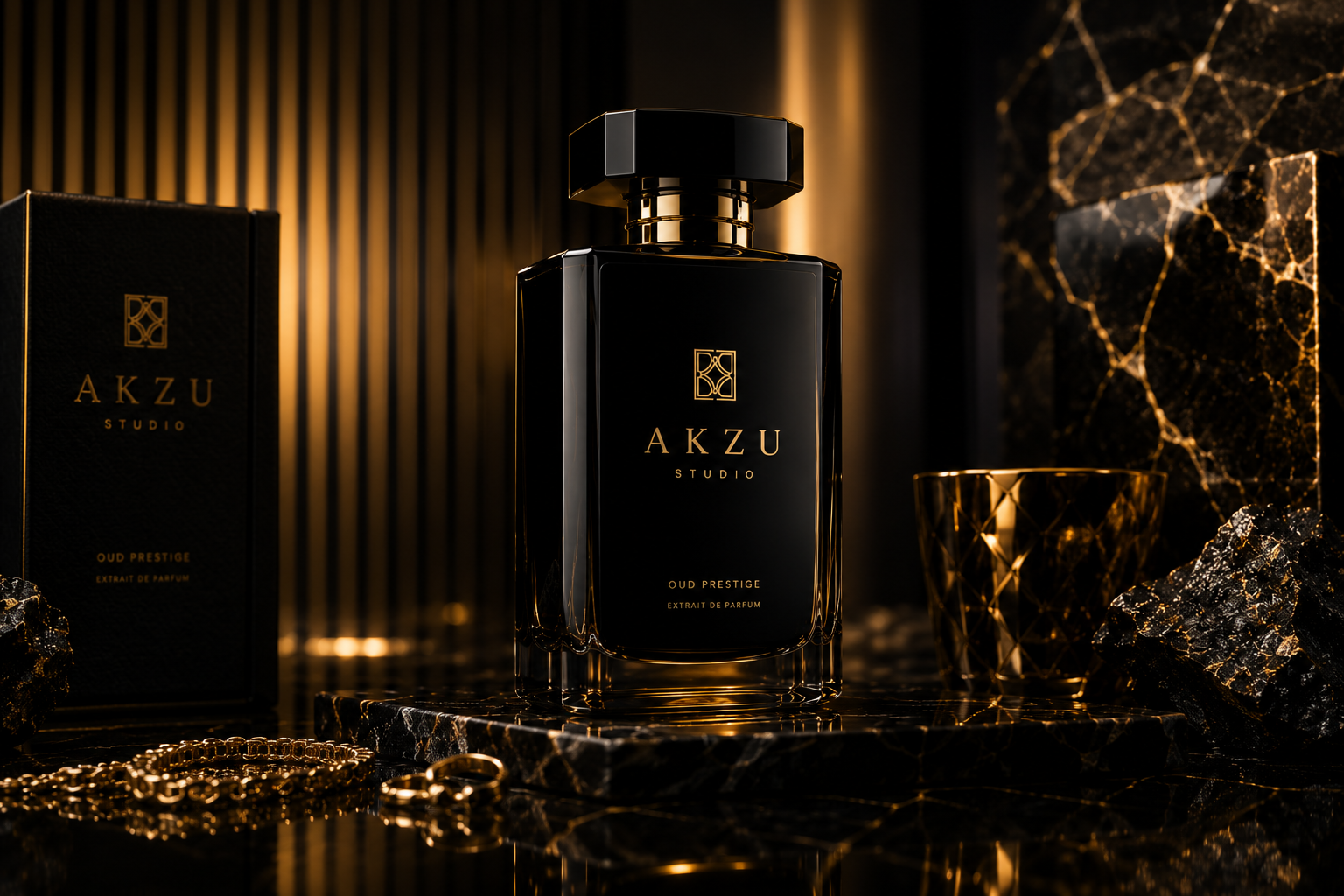 Luxury Perfume Campaign - Premium ürün sahnesi