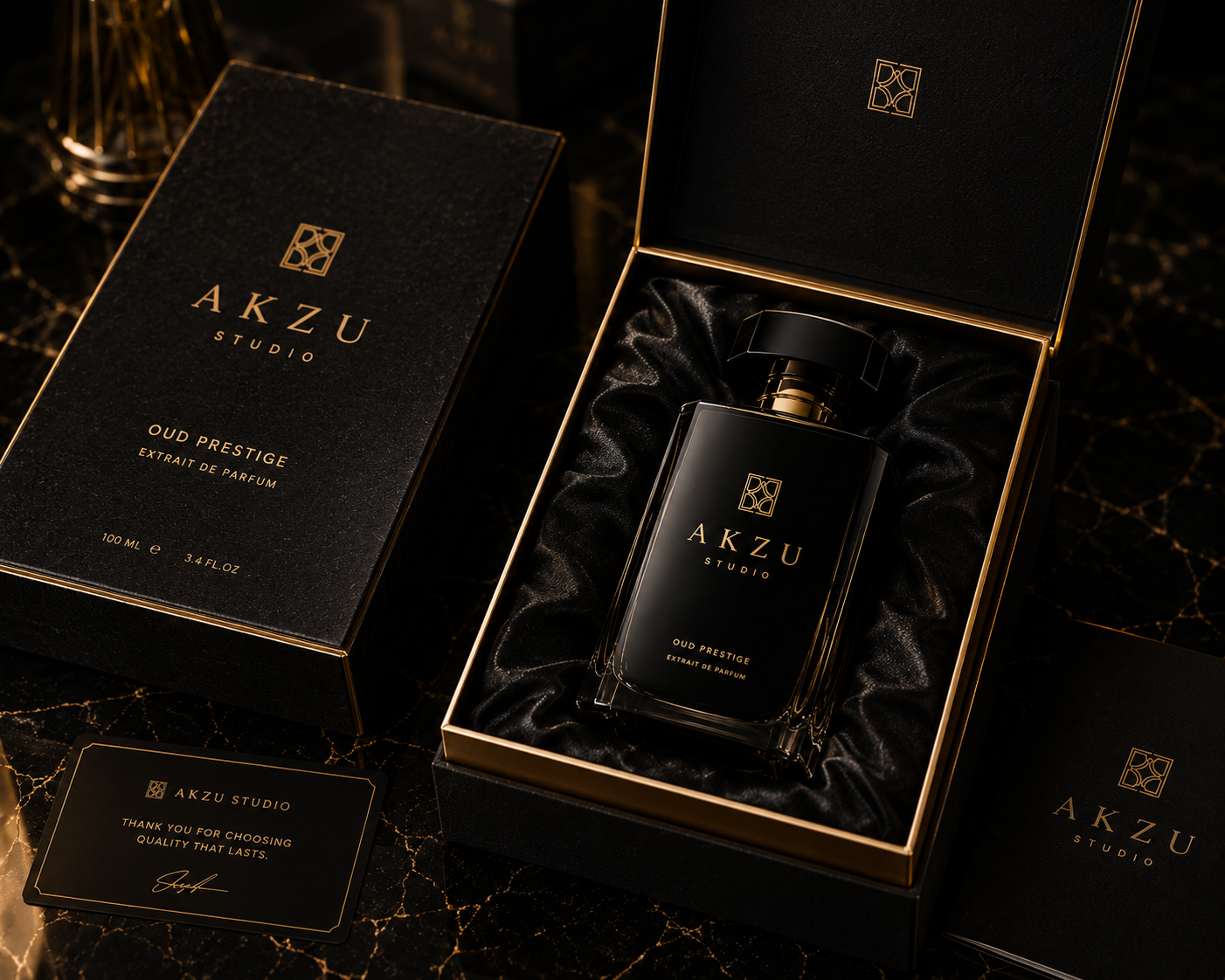 Luxury Perfume Campaign - Packaging & box presentation