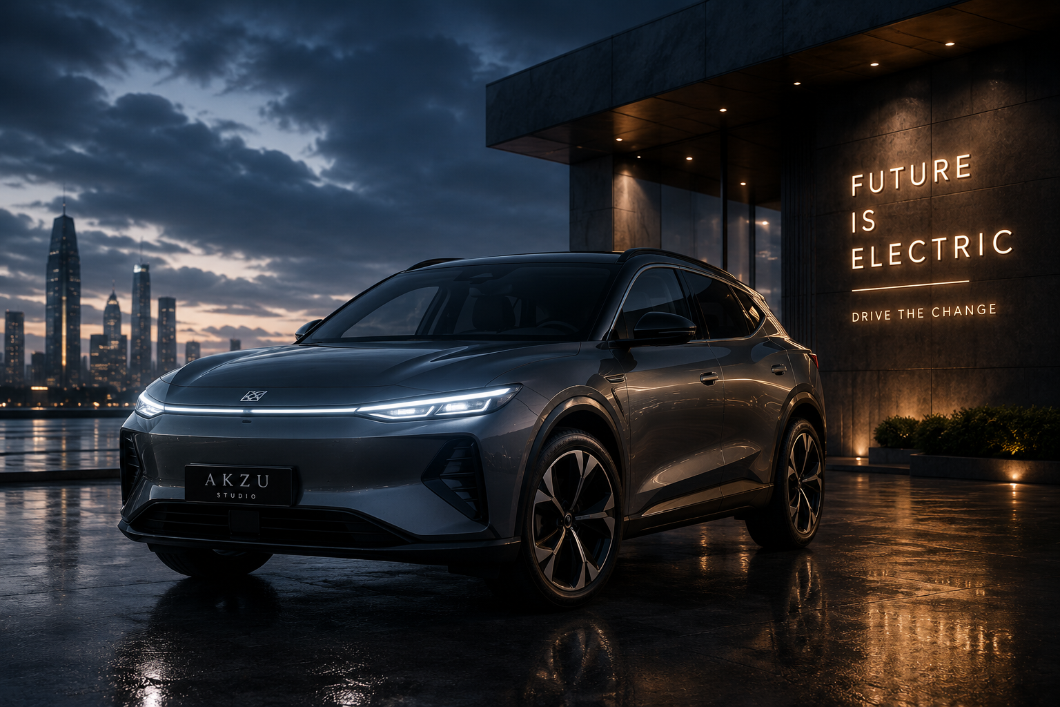 Electric Vehicle Campaign hero render